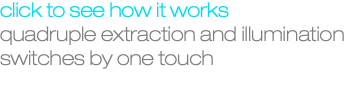 click to see how it works quadruple extraction and illumination switches by one touch